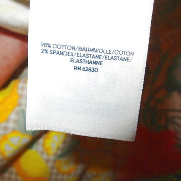 NEW Lands End PULL ON Bermuda Size 12 SHORTS Pockets SUNNY Knockabout LEMONS - Picture 9 of 9